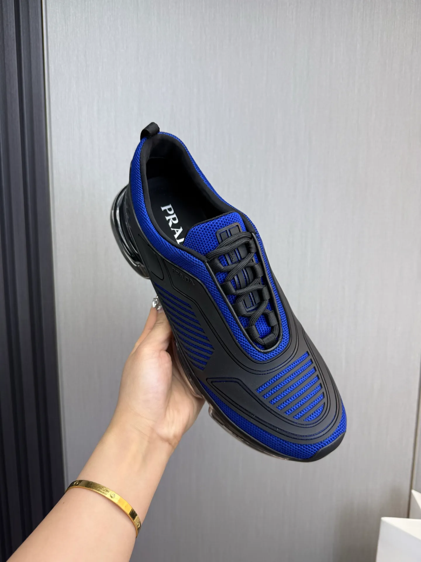 Men's shoes 💰640💰 [PRADA] Men's shoes are popular in the counter, high-quality shipments ✔️Official website synchronization, original fly-woven epoxy fabric + cowhide lining, 1⃣️ to 1⃣️ replica, original air-cushion original bottom, 38-45 (one size larger)